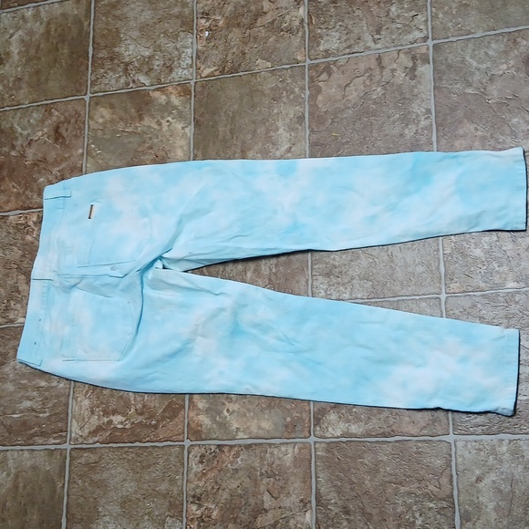 White House Black Market Light Blue Skimmer Pants Size 2 Zippered Ankles Hems - Picture 6 of 8